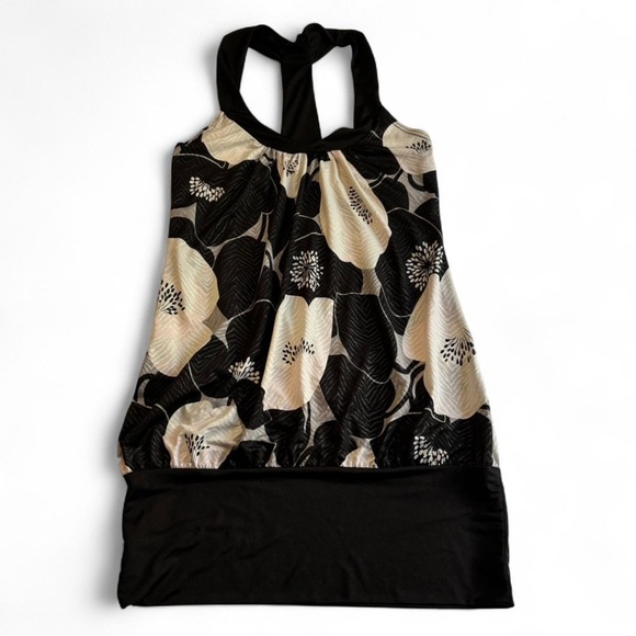 Charlotte Russe Tops - Vintage y2k Charlotte Russe Size Medium Racerback Bubble Tank Satin Floral‎